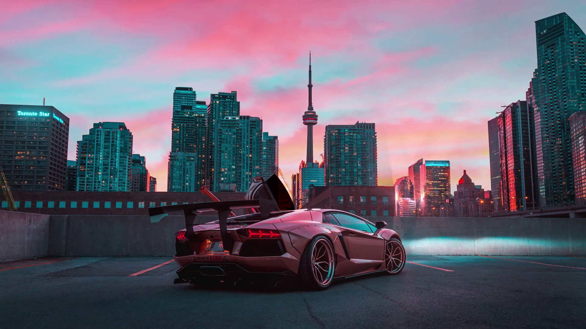 Car Night City