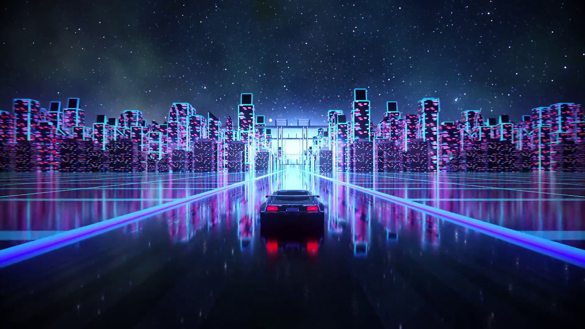 OutRun Trailblazer Neon Car